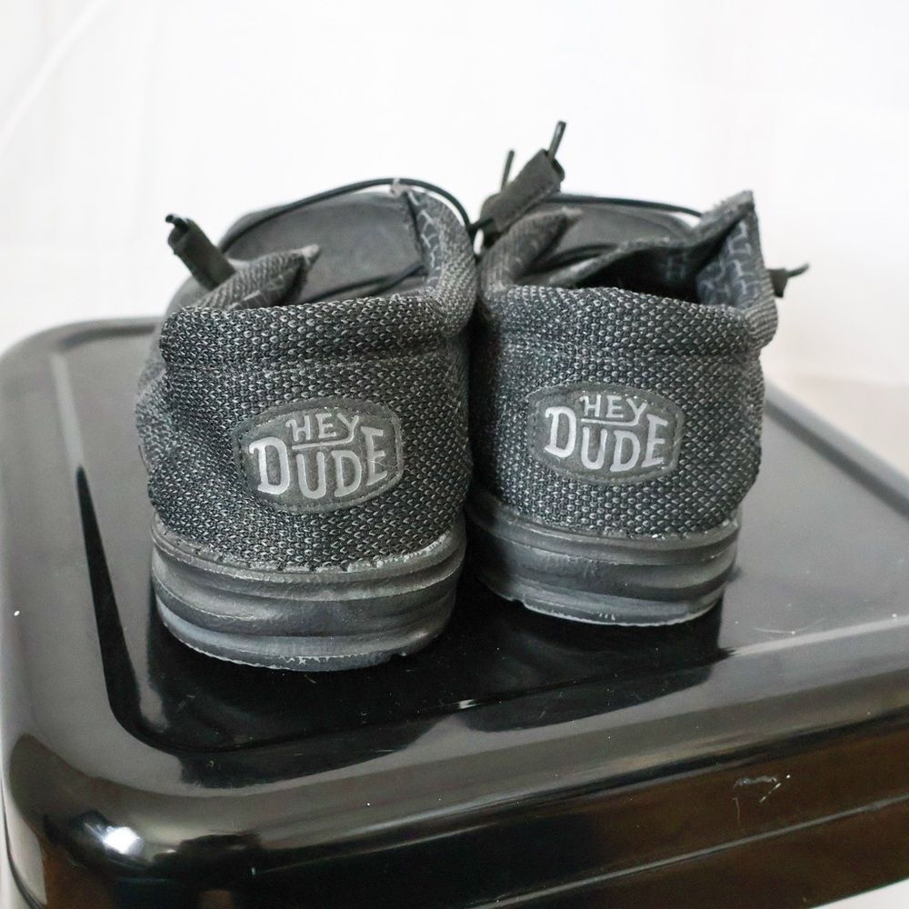 Hey Dude Wally Sox Micro Casual Shoe Total Black - Picture 4 of 8